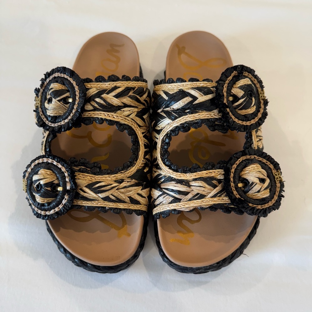Sam Edelman Raffia Sandals - Picture 4 of 6